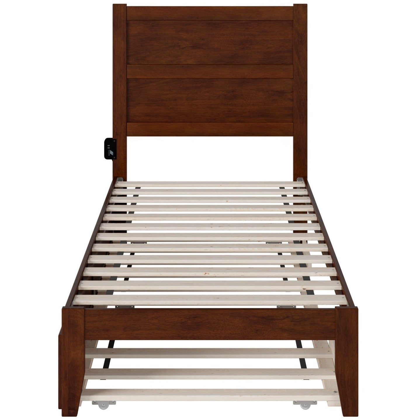 AFI Furnishings NoHo Twin Bed with Twin Trundle in Walnut AG9111224