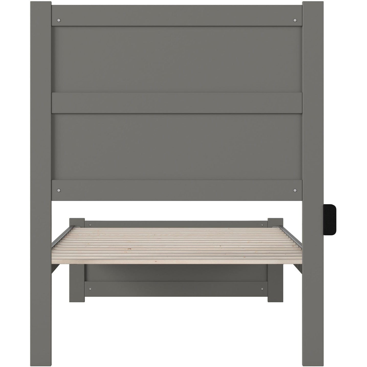 AFI Furnishings NoHo Twin Extra Long Bed with Footboard in Grey AG9160019