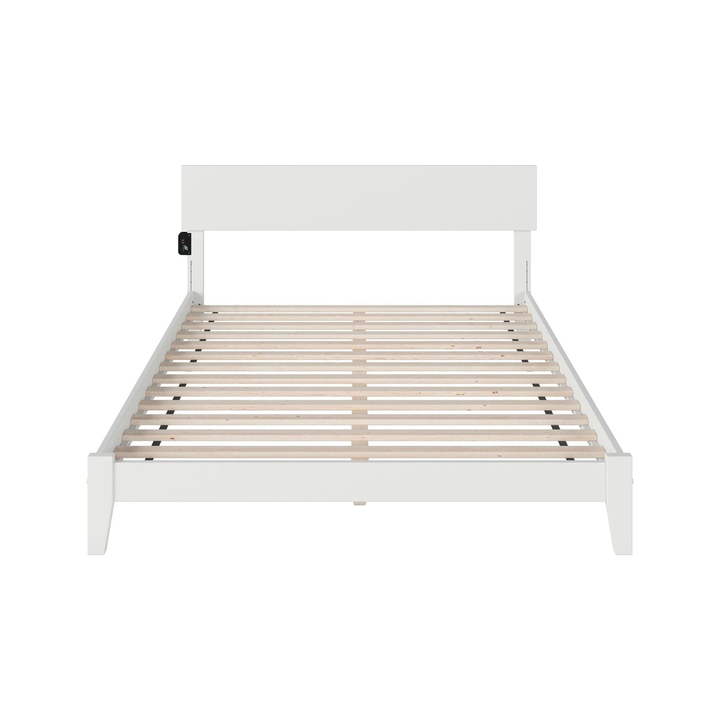 AFI Furnishings Orlando King Platform Bed in White AR8151002