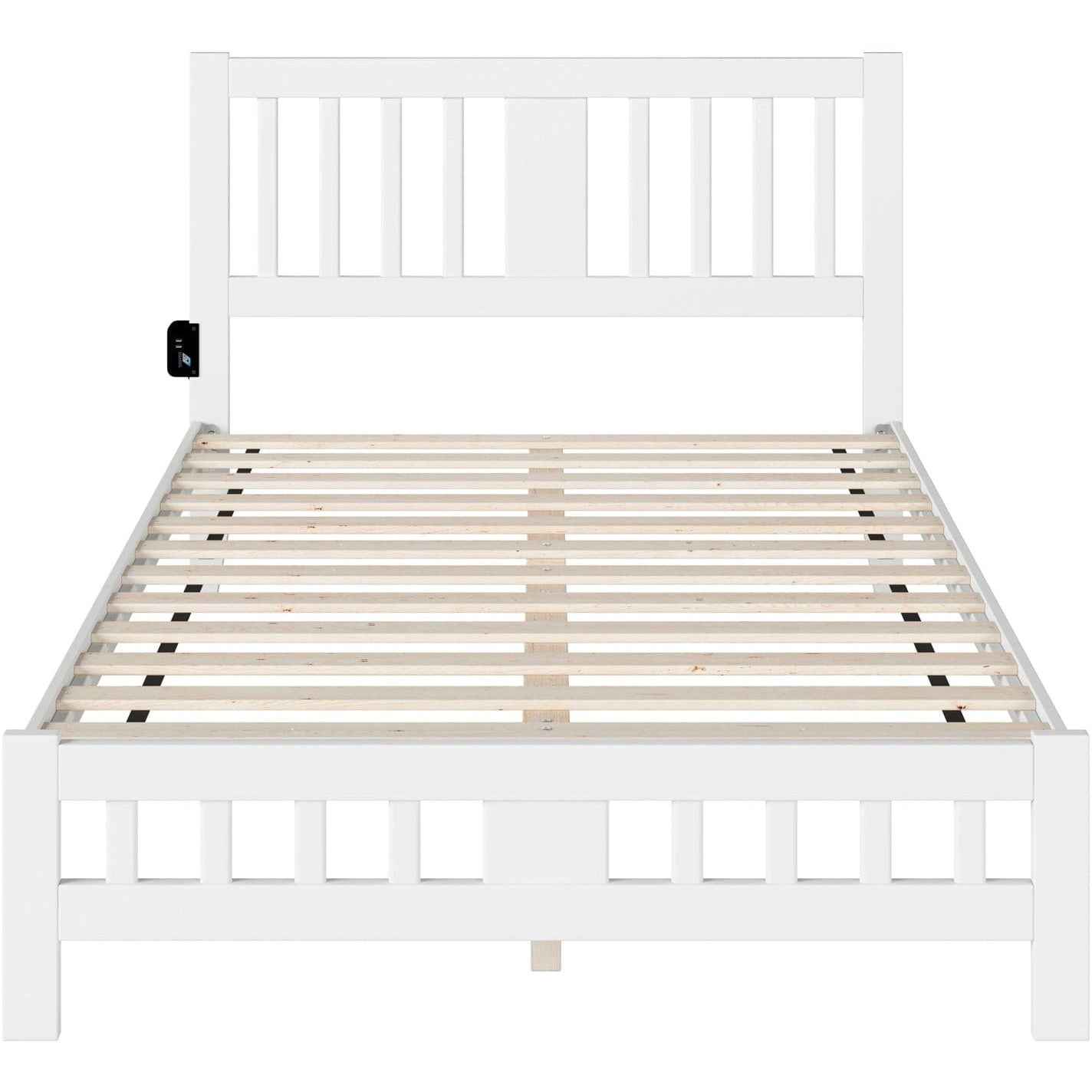 AFI Furnishings Tahoe Full Bed with Footboard in White AG8960032