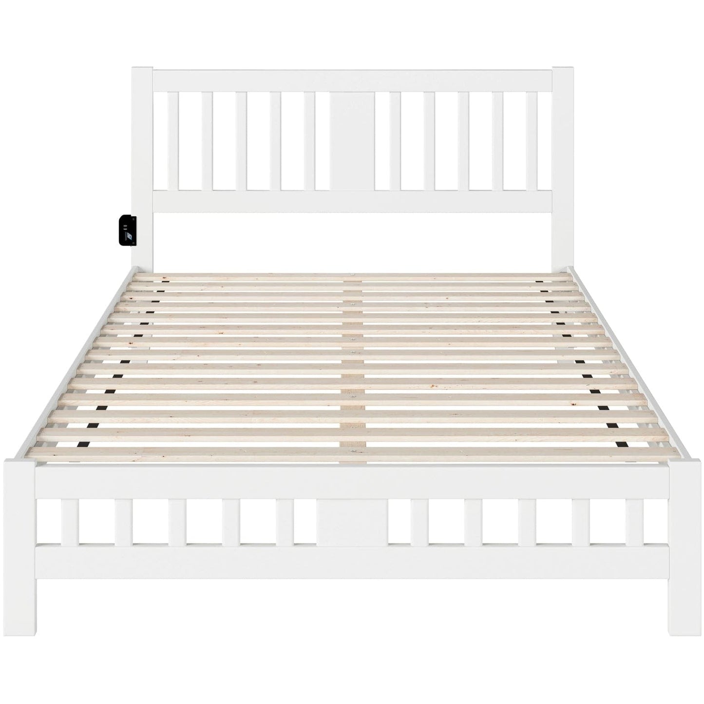 AFI Furnishings Tahoe Queen Bed with Footboard in White AG8960042