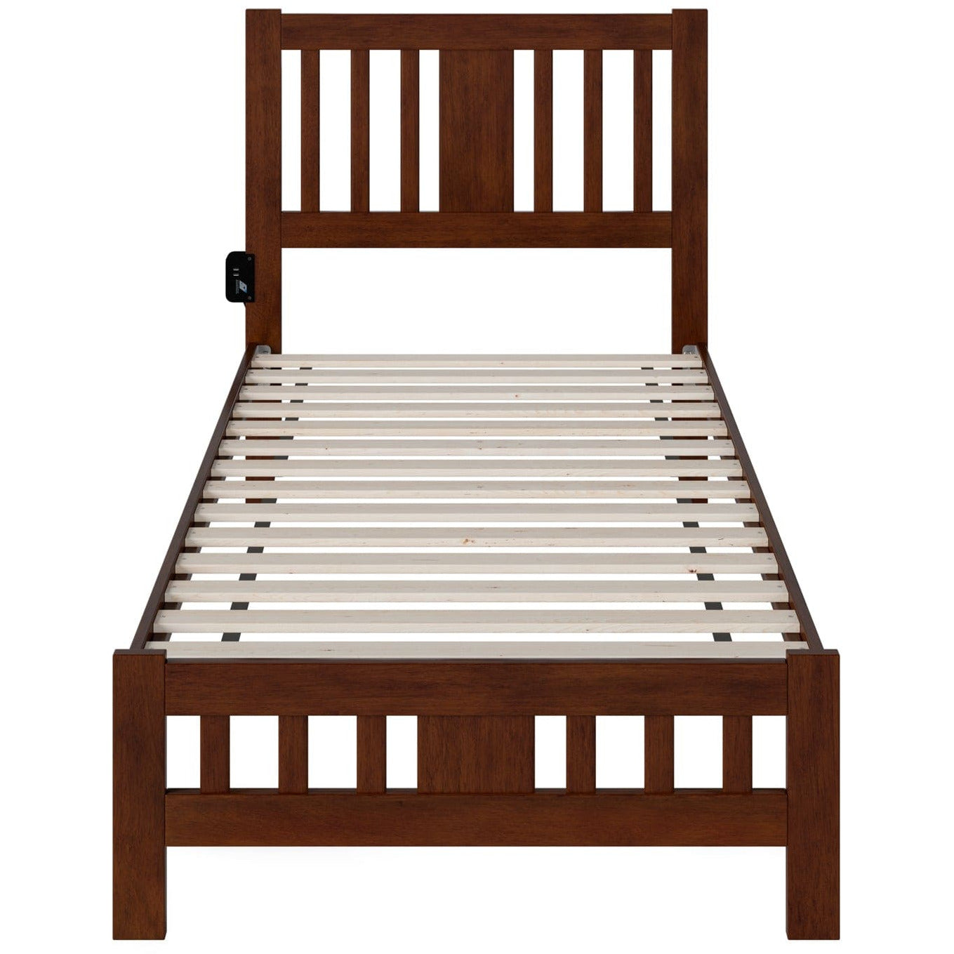 AFI Furnishings Tahoe Twin Extra Long Bed with Footboard in Walnut AG8960014