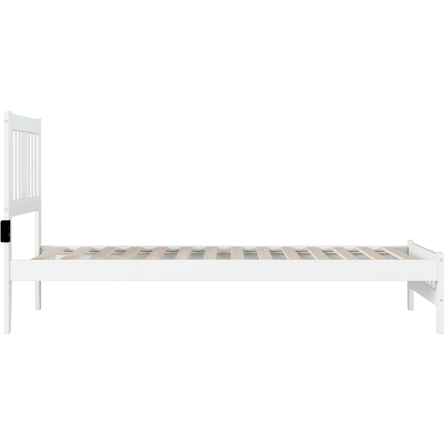 AFI Furnishings Tahoe Twin Extra Long Bed with Footboard in white AG8960012