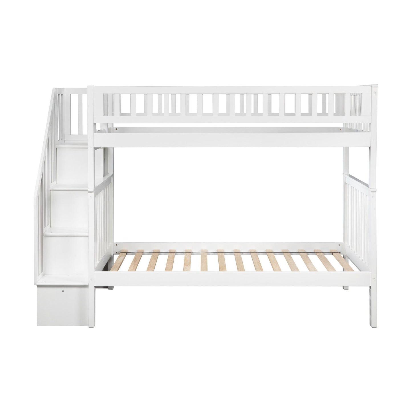 AFI Furnishings Woodland Staircase Bunk Twin over Twin with Turbo Charger