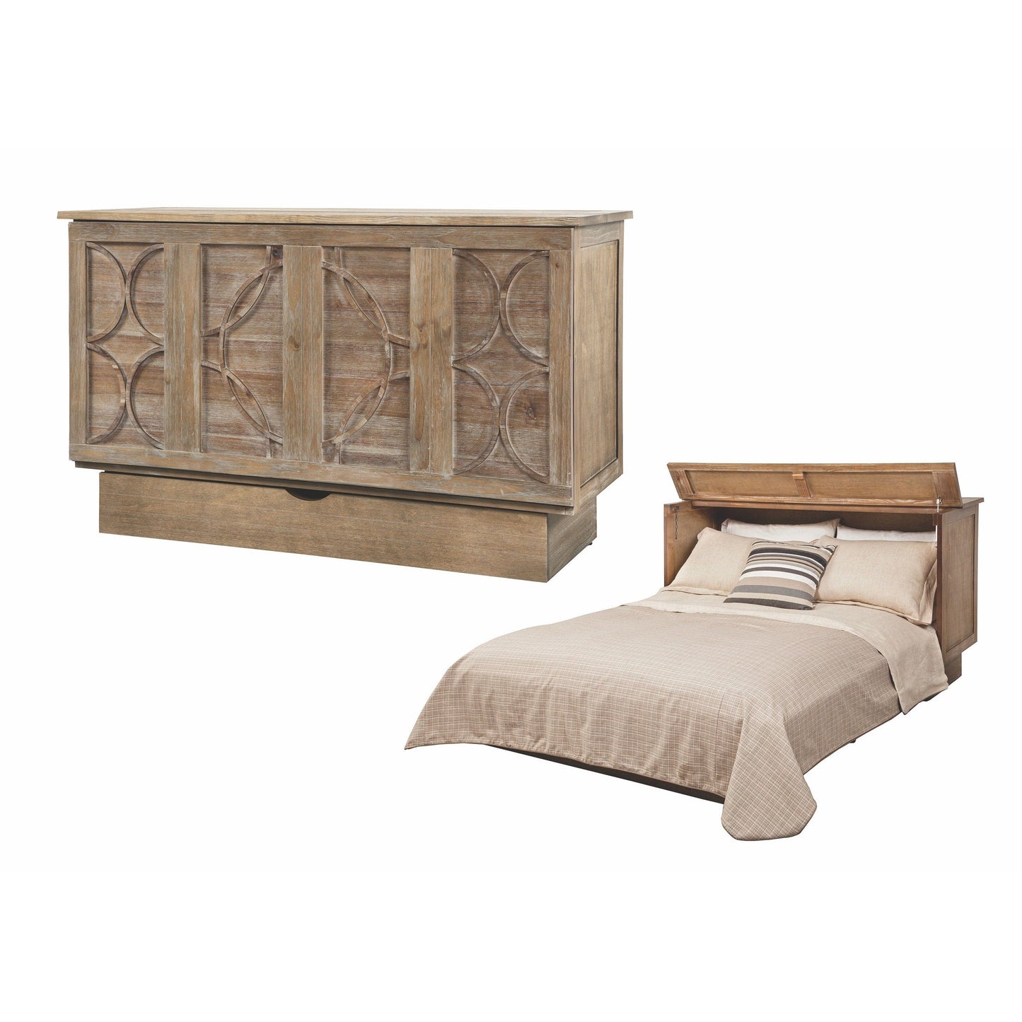 Arason Brussels Creden-ZzZ Queen Ash Cabinet Bed 543-15