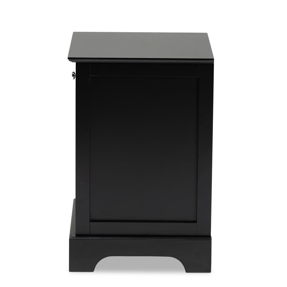 Baxton Studios Night Stand Baxton Studio Chase Modern Transitional 1-Drawer Wood Nightstand