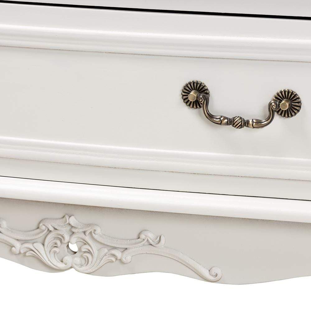 Baxton Studios Dresser Baxton Studio Gabrielle Traditional French Country Provincial White-Finished 3-Drawer Wood Dresser