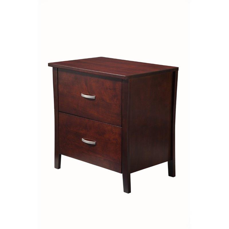 Furniture of America nightstand Cassia Contemporary 2 Drawer Nightstand Cassia Contemporary 2 Drawer Nightstand