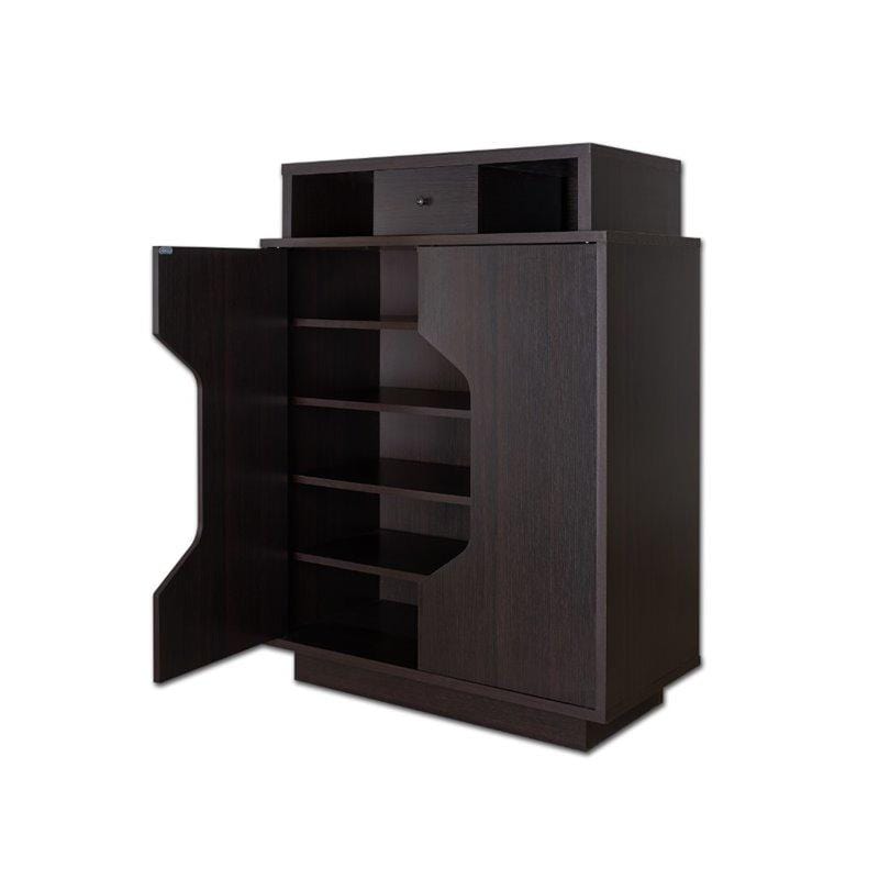 Furniture of America cabinet Espresso Gwenyth Modern Shoe Cabinet in Espresso