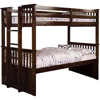 Lochan Cottage Twin over Twin Walnut Bunk Bed - The Bedroom Emporium