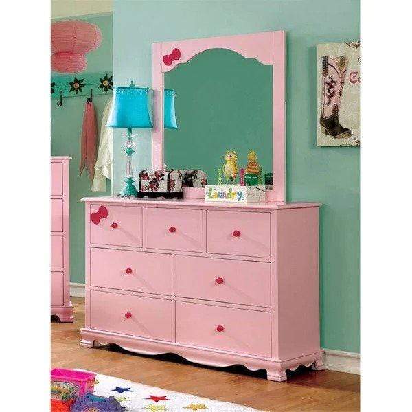 Furniture of America Dresser Tori Contemporary Dresser and Mirror Tori Contemporary Dresser and Mirror