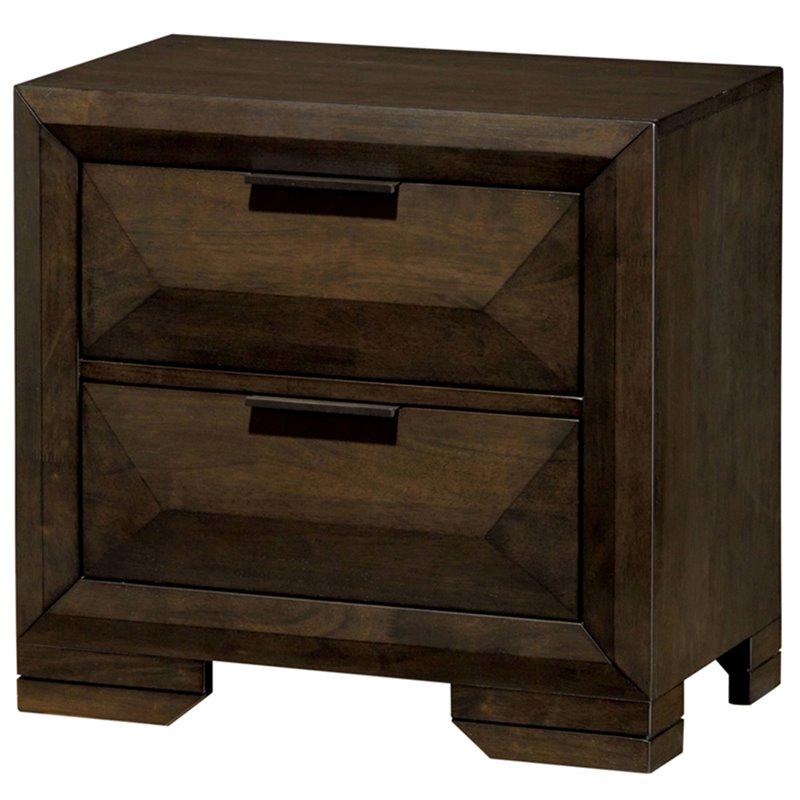 Furniture of America nightstand Torres Transitional Style Espresso, 2 Drawer Nightstand Torres Transitional Style Espresso, 2 Drawer Nightstand