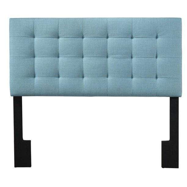 MYCO Headboard full / capri / polyester fabric Mila Black Full or Queen Headboard in Faux Leather