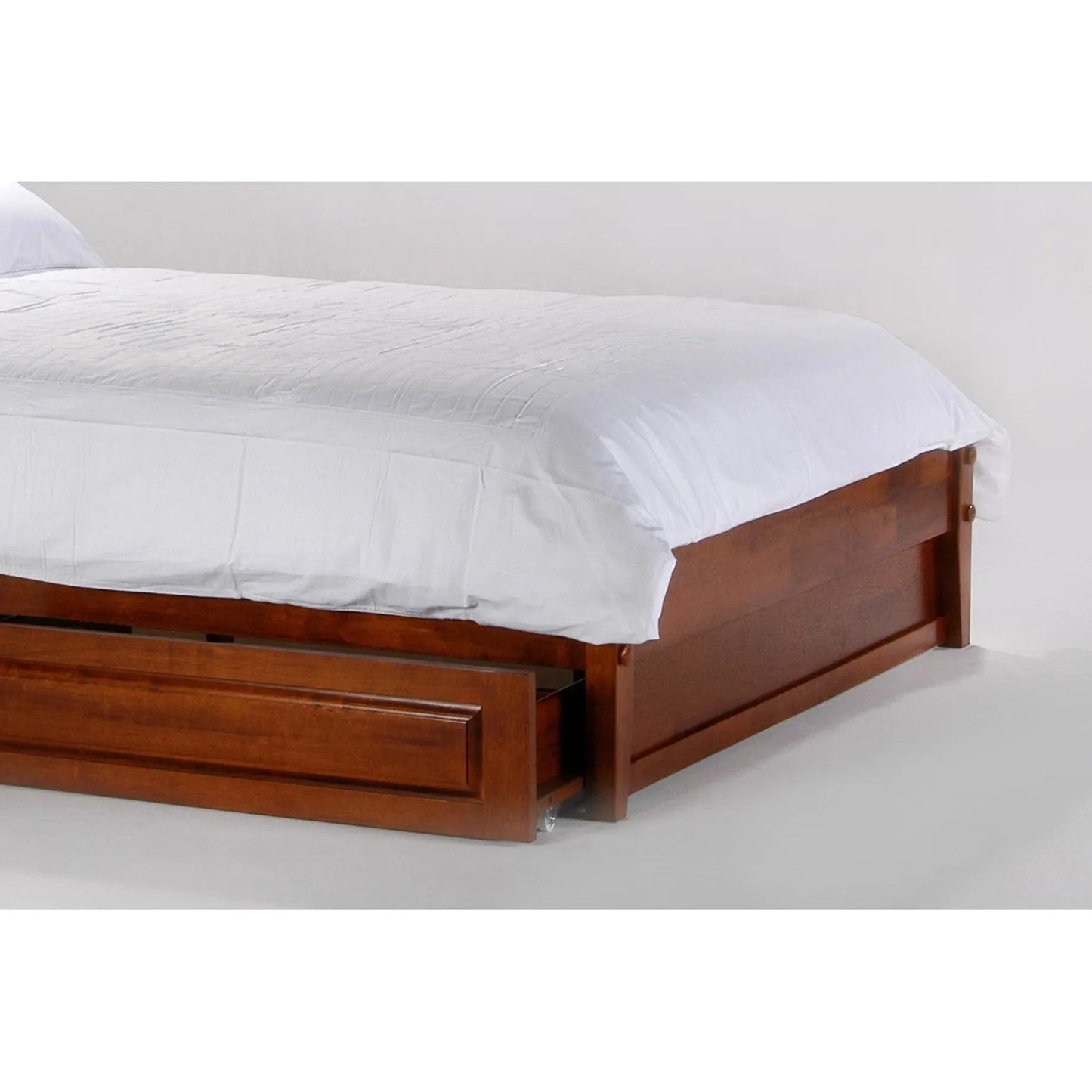 Night And Day Basic King  Platform Bed in cherry finish (P Series)