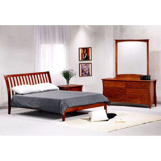 Night And Day Full Nutmeg Bed in cherry finish (P Series) NUT-PH-FUL-CH-COM