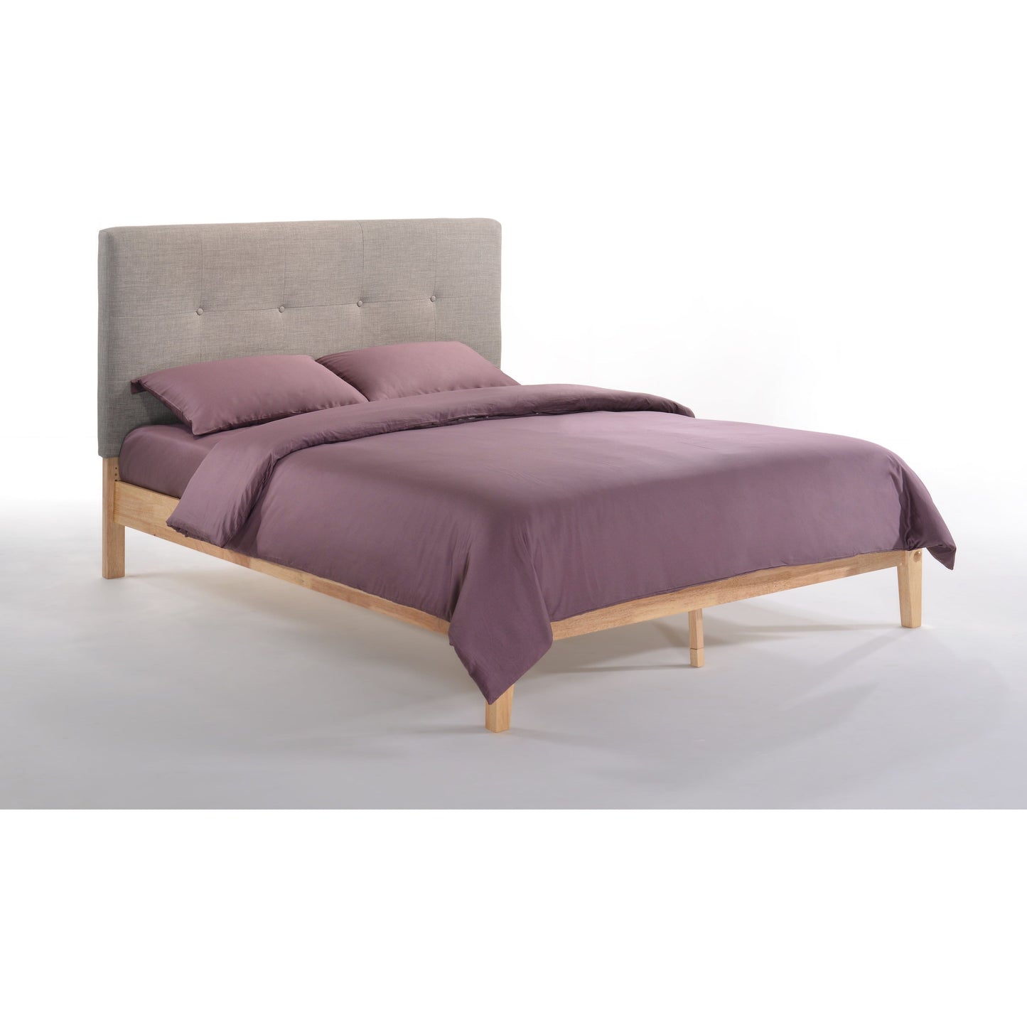 Night And Day Paprika Full Bed in Grey with Cherry Finish Frame (P Series) PAP-PH-FUL-GY-CH-COM