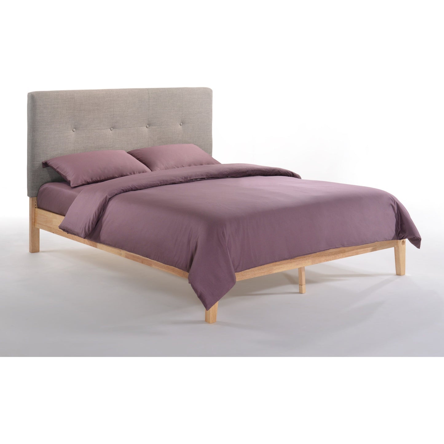 Night And Day Paprika King Bed in Grey with Cherry Finish Frame (P Series) PAP-PH-EKG-GY-COM-P-CH