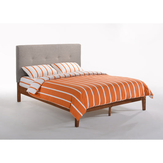 Night And Day Paprika Queen Bed in Grey in Cherry Finish Frame (P Series) PAP-PH-QEN-CC-CH-COM