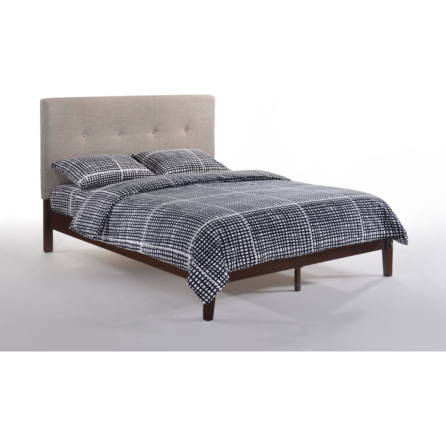 Night And Day Paprika Queen Bed in Grey in Cherry Finish Frame (P Series) PAP-PH-QEN-CC-CH-COM